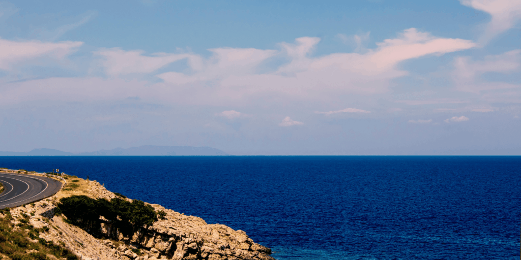 Aegean Sea coastline near Izmir during a dental holiday in Turkey
